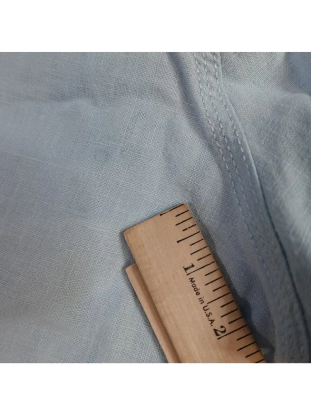 Onia Mens Shorts 38 Blue Solid 100% Linen Zip Fly 9.5